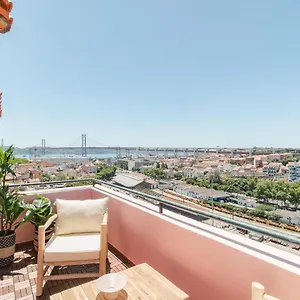 Apartment Casa Boma - Unique With Private Balcony And Panoramic Bridge View - Alcantara Iv, Lisbon